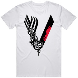 Vikings V History Tv Series Logo  Fan T Shirt
