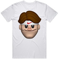 Roger Federer Face Emoji Tennis Player Fan T Shirt