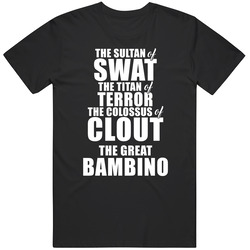 Sultan Of Swat Titan Of Terror Colossus Of Clout The Great Bambino San