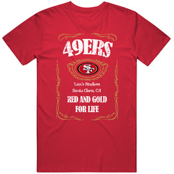 San Francisco Football Whiskey Label Parody Sports Team Fan T Shirt