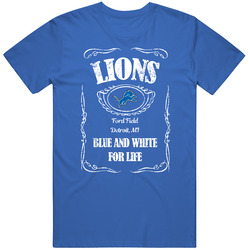 Detroit Football Whiskey Label Parody Sports Team Fan T Shirt