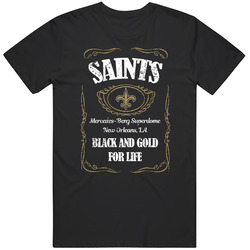 New Orleans Football Whiskey Label Parody Sports Team Fan T Shirt