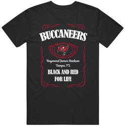 Tampa Bay Football Whiskey Label Parody Sports Team Fan T Shirt