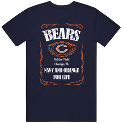 Chicago Football Whiskey Label Parody Sports Team Fan T Shirt