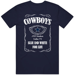 Dallas Football Whiskey Label Parody Sports Team Fan T Shirt