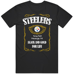 Pittsburgh Football Whiskey Label Parody Sports Team Fan T Shirt