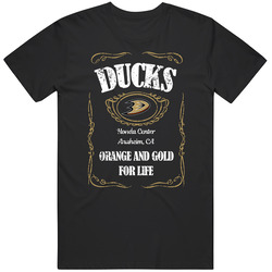 Anaheim Hockey Whiskey Label Parody Sports Team Fan T Shirt