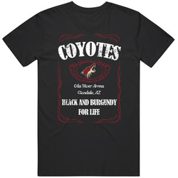 Arizona Hockey Whiskey Label Parody Sports Team Fan T Shirt