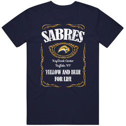 Buffalo Hockey Whiskey Label Parody Sports Team Fan T Shirt