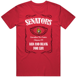 Ottawa Hockey Whiskey Label Parody Sports Team Fan T Shirt