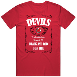 New Jersey Hockey Whiskey Label Parody Sports Team Fan T Shirt