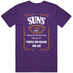Phoenix Basketball Whiskey Label Parody Sports Team Fan T Shirt