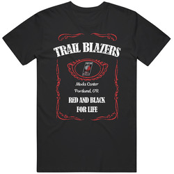 Portland Basketball Whiskey Label Parody Sports Team Fan T Shirt