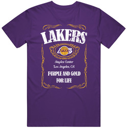 Los Angeles L Basketball Whiskey Label Parody Sports Team Fan T Shirt