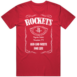 Houston Basketball Whiskey Label Parody Sports Team Fan T Shirt
