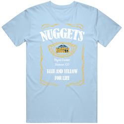 Denver Basketball Whiskey Label Parody Sports Team Fan T Shirt