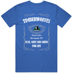 Minnesota Basketball Whiskey Label Parody Sports Team Fan T Shirt