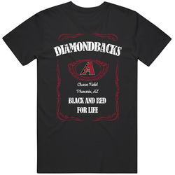 Arizona Baseball Whiskey Label Parody Sports Team Fan T Shirt