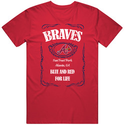 Atlanta Baseball Whiskey Label Parody Sports Team Fan T Shirt