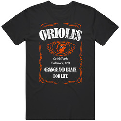 Baltimore Baseball Whiskey Label Parody Sports Team Fan T Shirt