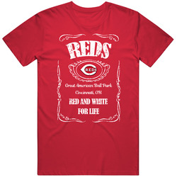 Cincinnati Baseball Whiskey Label Parody Sports Team Fan T Shirt
