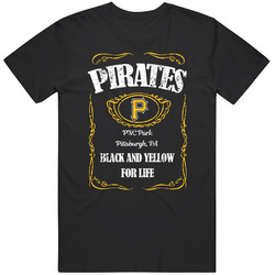 Pittsburgh Baseball Whiskey Label Parody Sports Team Fan T Shirt