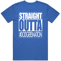 Straight Outta Los Angeles D Baseball Fan T Shirt