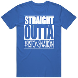 Straight Outta Detroit Basketball Fan T Shirt