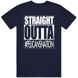 Straight Outta New Orleans Basketball Fan T Shirt