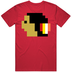 Chicago Hockey Team Pixelated Logo Fan T Shirt