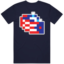 Columbus Hockey Team Pixelated Logo Fan T Shirt