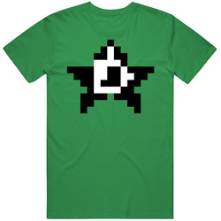 Dallas Hockey Team Pixelated Logo Fan T Shirt
