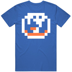 New York Nyi Hockey Team Pixelated Logo Fan T Shirt