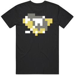 Pittsburgh Hockey Team Pixelated Logo Fan T Shirt