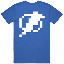 Tampa Bay Hockey Team Pixelated Logo Fan T Shirt