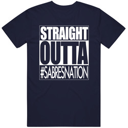 Straight Outta Buffalo Hockey Fan T Shirt