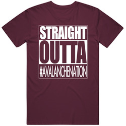 Straight Outta Colorado Hockey Fan T Shirt