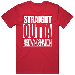 Straight Outta Detroit Hockey Fan T Shirt