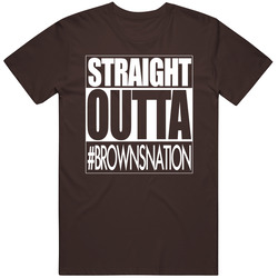 Straight Outta Cleveland Football Fan T Shirt