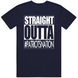 Straight Outta New England Football Fan T Shirt