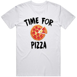Time For Pizza Funny Foodie T Shirt Time For Pizza Funny Foodie T Shirt