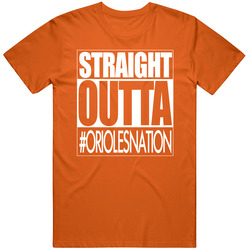 Straight Outta Baltimore Baseball Fan T Shirt