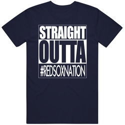 Straight Outta Boston Baseball Fan T Shirt