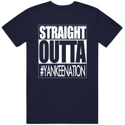 Straight Outta New York Y Baseball Fan T Shirt