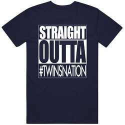 Straight Outta Minnesota Baseball Fan T Shirt