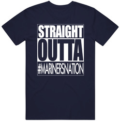Straight Outta Seattle Baseball Fan T Shirt