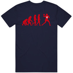 Tom Brady Evolution Style New England Football Fan T Shirt