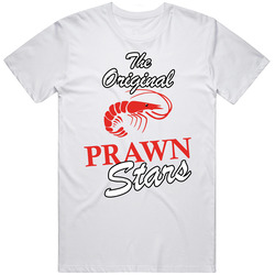 The Original Prawn Stars Funny Foodie T Shirt