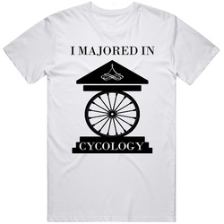 I Majored In Cycology Funny Cyclist Enthusiast T Shirt
