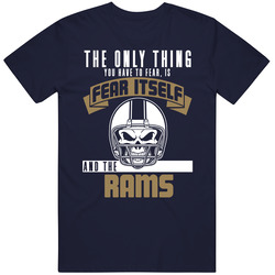 Fear Itself And Los Angeles La Football Team Fan Badass Skull T Shirt